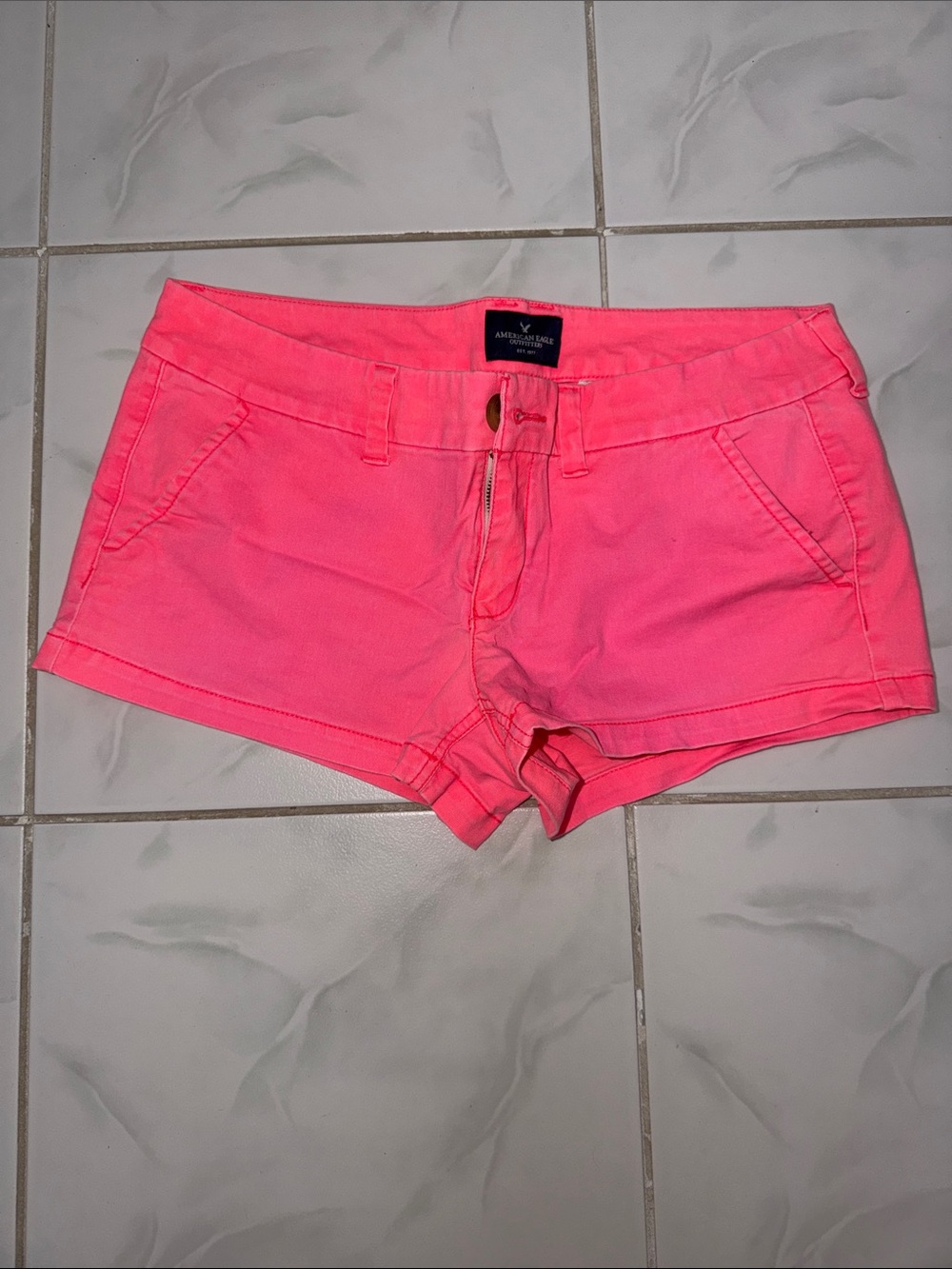American Eagle Outfitters Neon Coral Pink Shorts